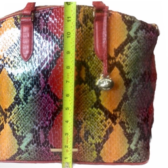 BRAHMIN Red Dragon Emperium Large Duxbury Satchel and Matching Ady Wallet - Picture 13 of 17